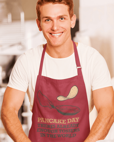 Theres Already Enough Tossers Pancake Day Cotton Kitchen Apron 8Ball